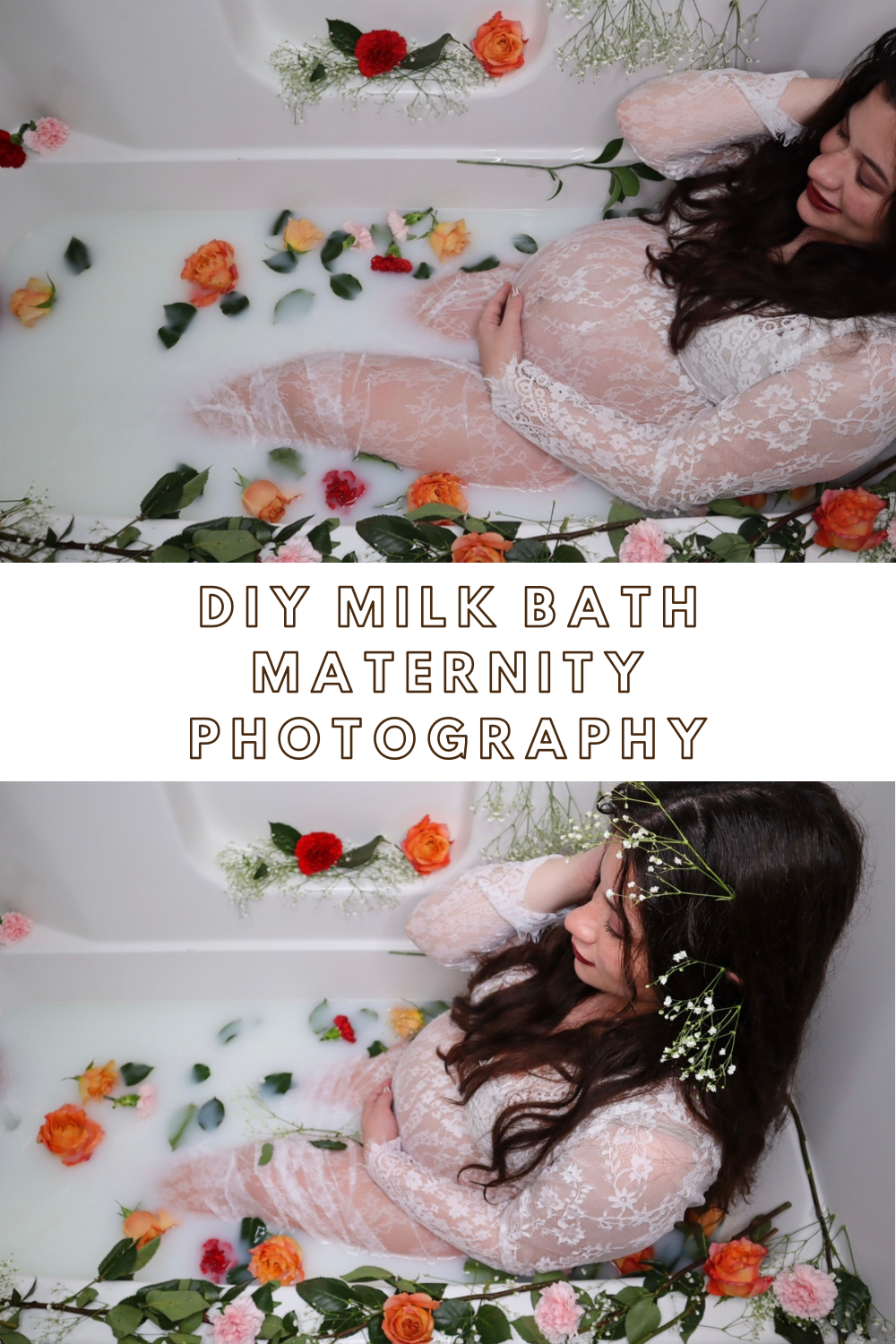 How To DIY Milk Bath Maternity Photoshoot